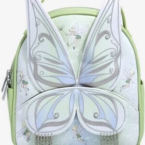 Danielle Nicole x Disney Tinker Bell Fairy Wings Backpack - Green and White NWT